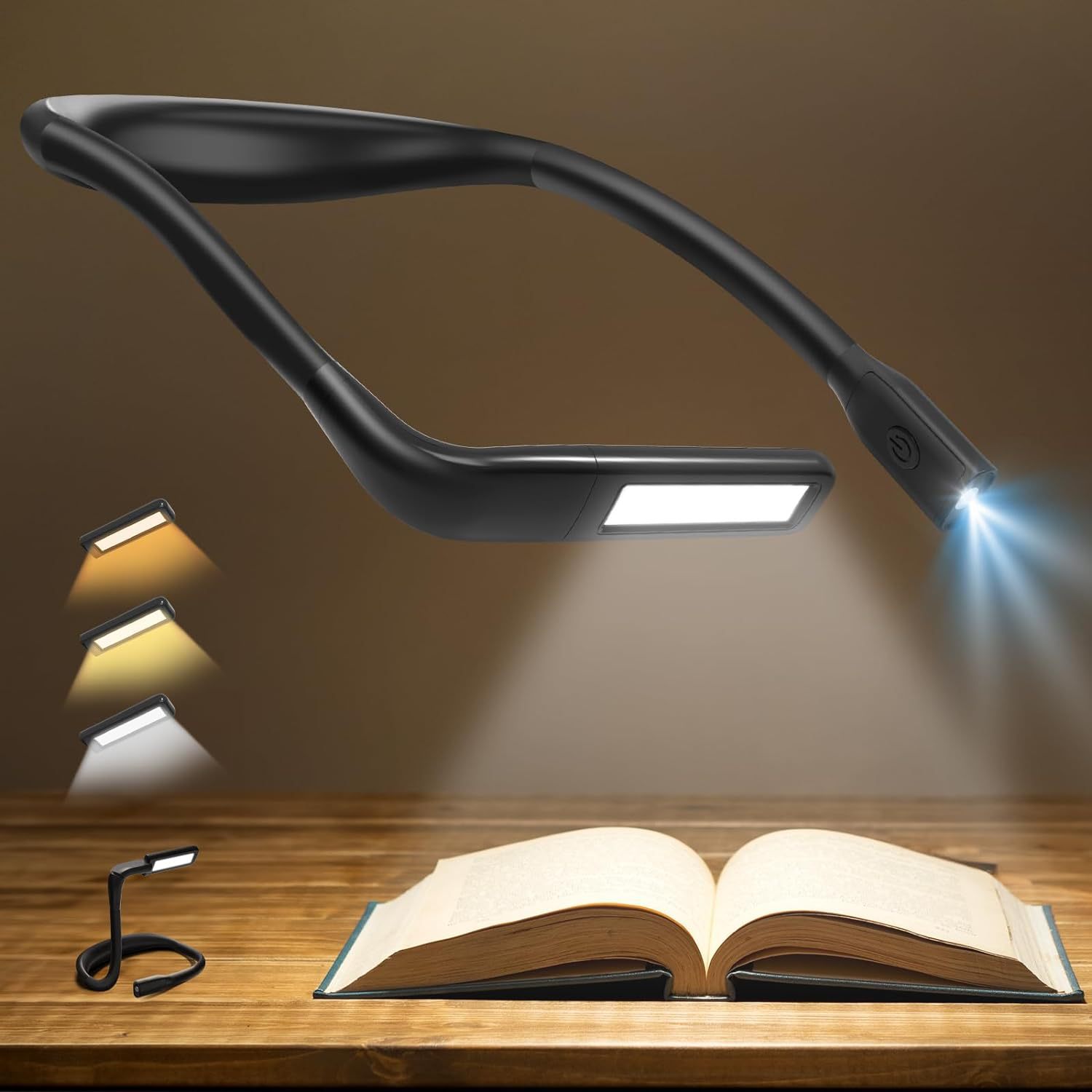Book Light Flexible - أضواء قراءة LED للرقبة قابلة لإعادة
