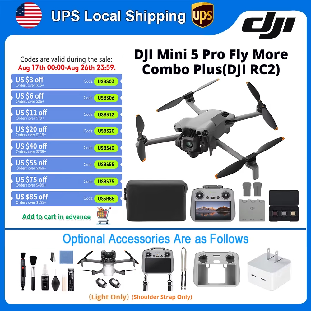 Travel Vlog Accessories - طائرة DJI بدون طيار مزودة بكاميرا