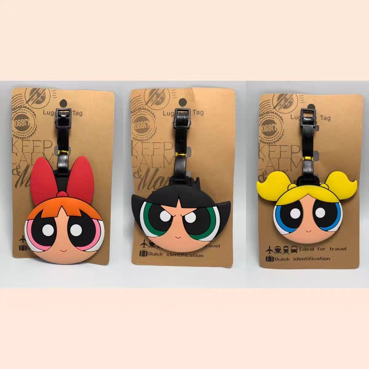 Travel Accessories Store - تعليقة حقيبة أنمي فتيات القوة الكرتونية