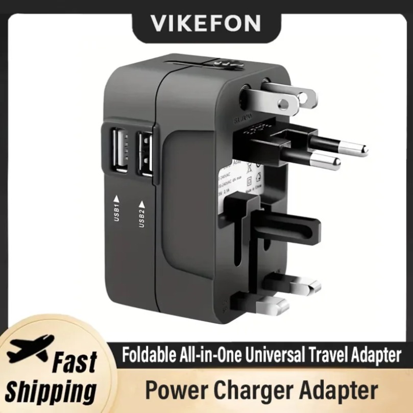 Travel Adapter Universal - محول طاقة عالمي قابل للطي للسفر