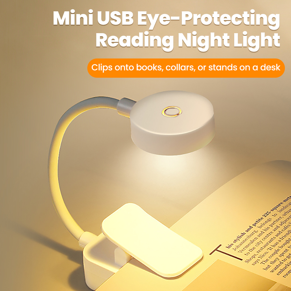 Book Light Flexible - مصباح قراءة LED يعمل بالبطارية مع