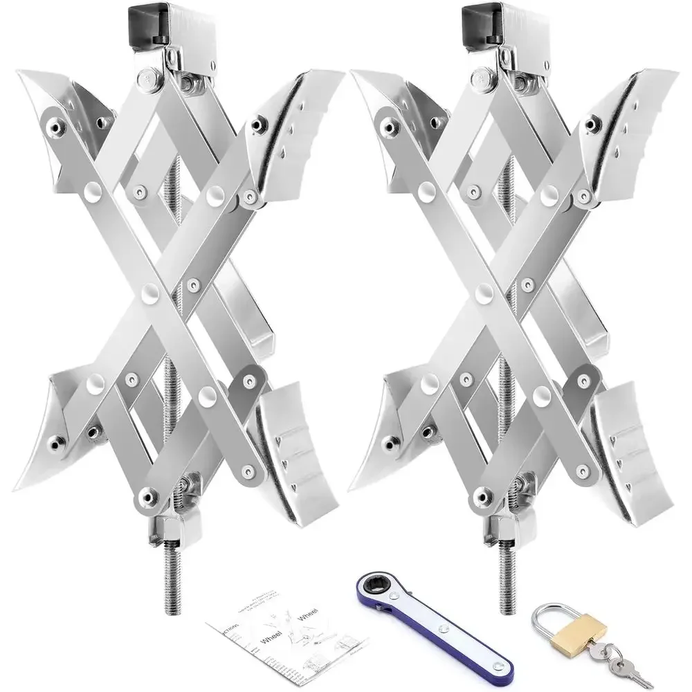 Travel Accessories Us - حاجز عجلات RV على شكل X