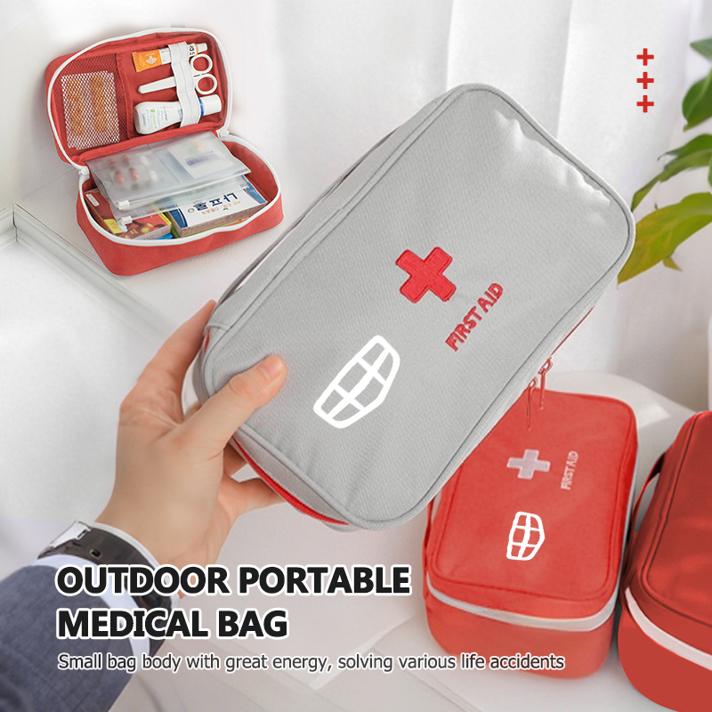 First Aid Travel Kit - حقيبة تخزين محمولة للسيارة، حقيبة إسعافات