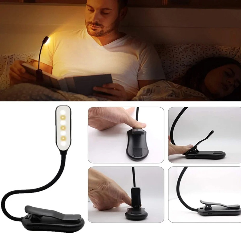 Book Light Flexible - مصباح قراءة صغير بـ 7 مصابيح