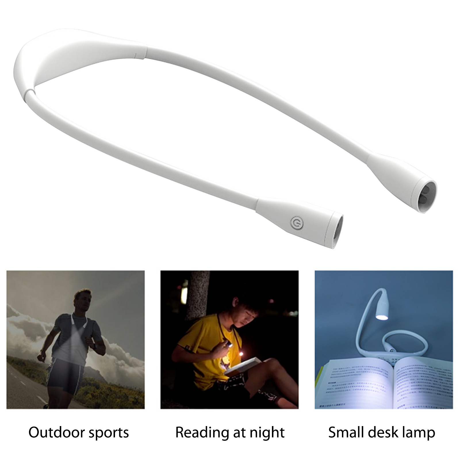 قابلة للشحن LED الرقبة أضواء ا - مراجعة Book Light Flexible وسعره