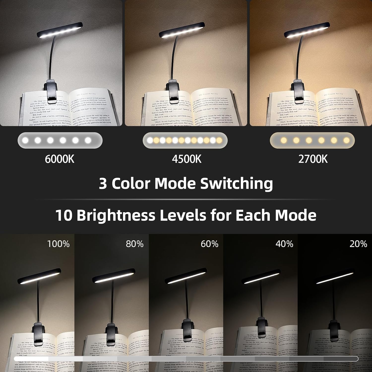 LED كتاب ضوء القراءة ضوء العنا - مراجعة Book Light Flexible وسعره