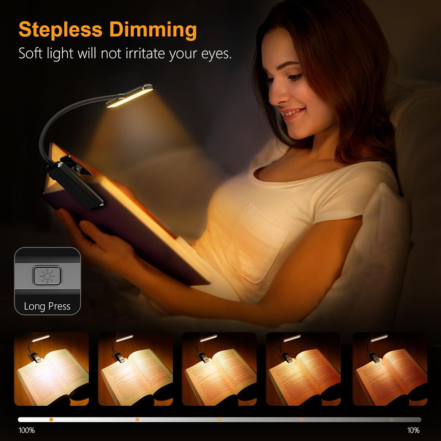LED كتاب ضوء القراءة ضوء العنا - مراجعة Book Light Flexible وسعره