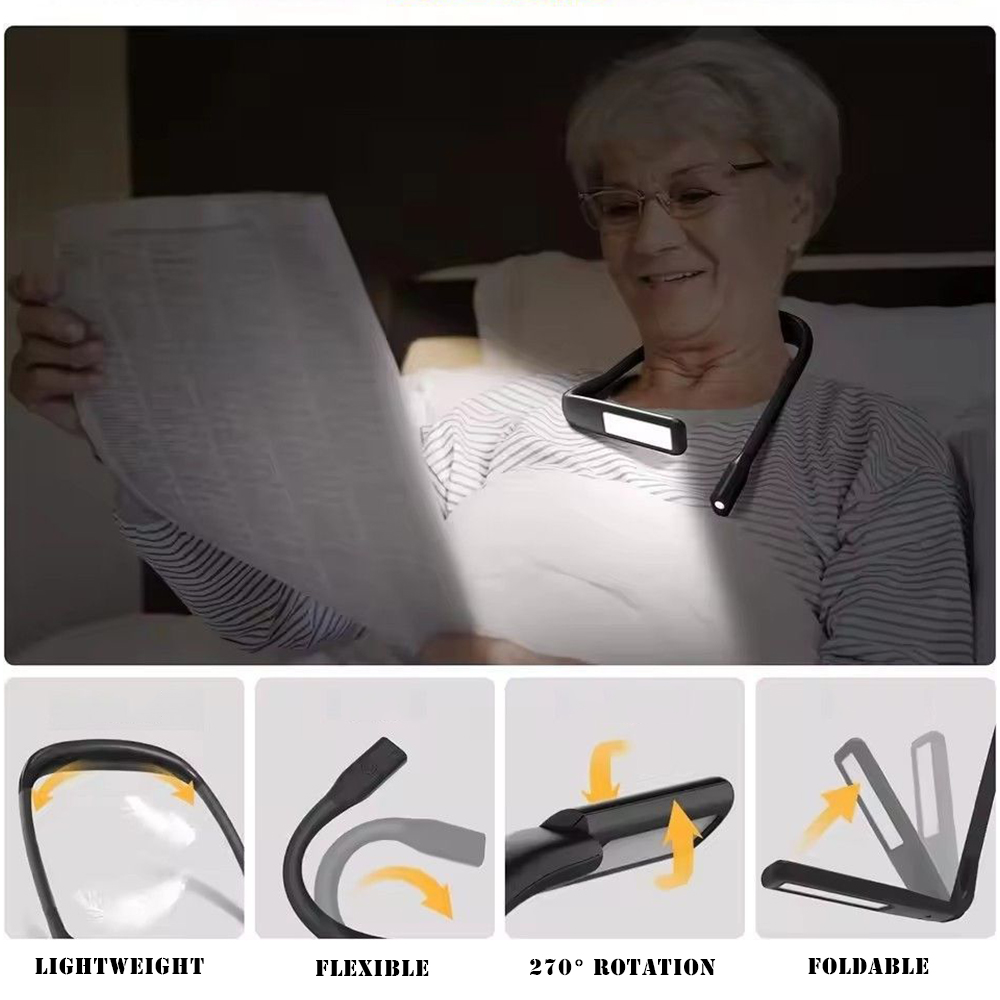 أضواء قراءة LED للرقبة قابلة ل - مراجعة Book Light Flexible وسعره
