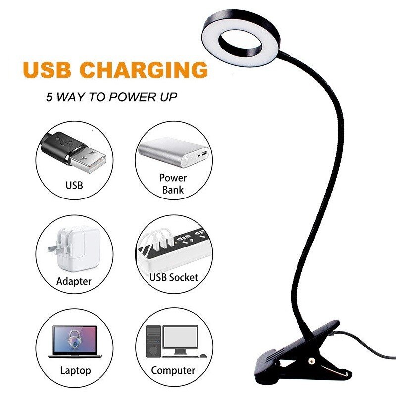 مقطع 48 مصباح LED USB كتاب ضوء - مراجعة Book Light Flexible وسعره