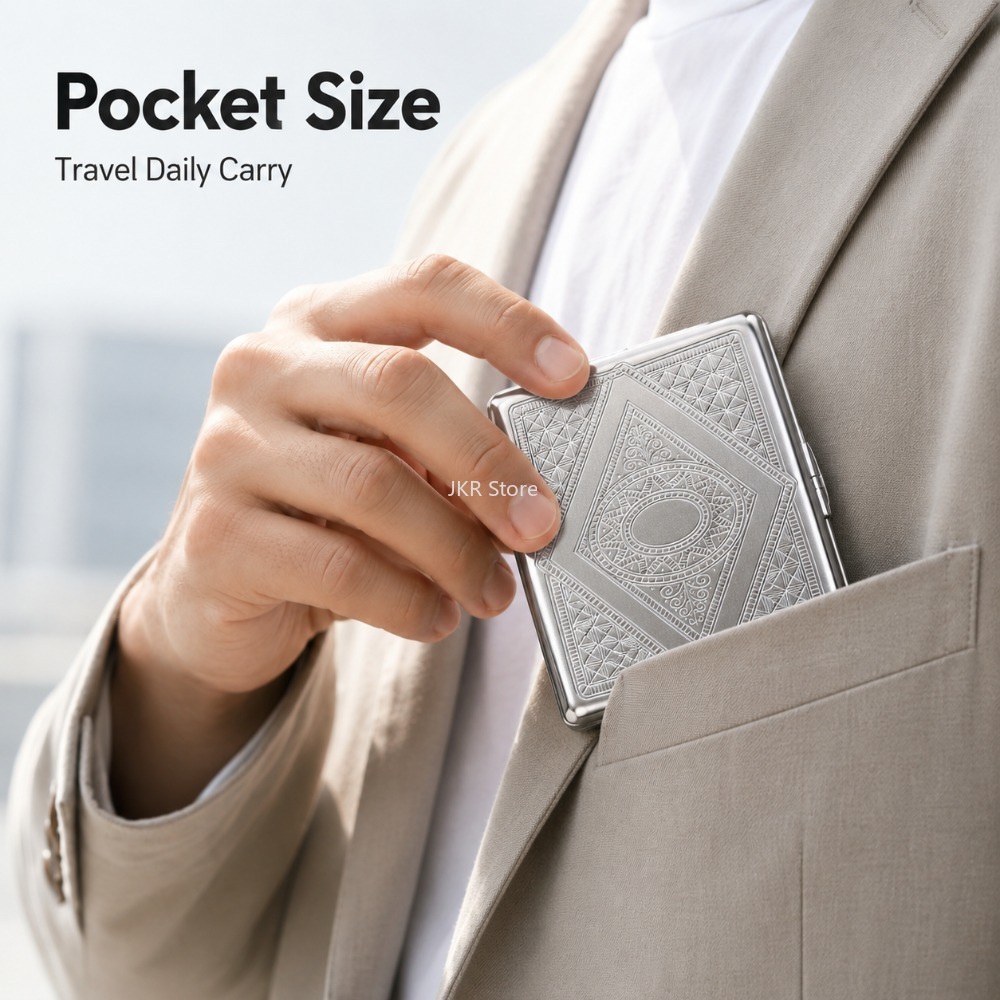 علبة سجائر من الفولاذ المقاوم  - مراجعة Travel Accessories Us وسعره