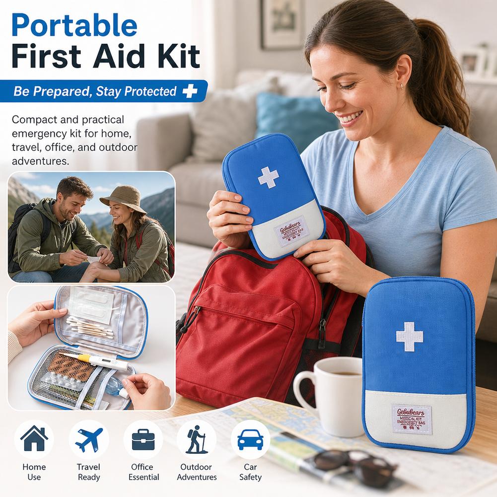 حقيبة إسعافات أولية محمولة ذات - مراجعة First Aid Travel Kit وسعره