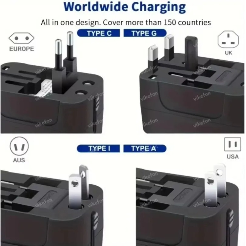محول طاقة عالمي قابل للطي للسف - مراجعة Travel Adapter Universal وسعره