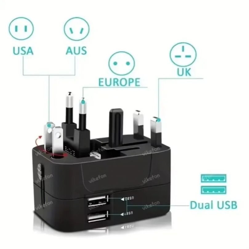 محول طاقة عالمي قابل للطي للسف - مراجعة Travel Adapter Universal وسعره