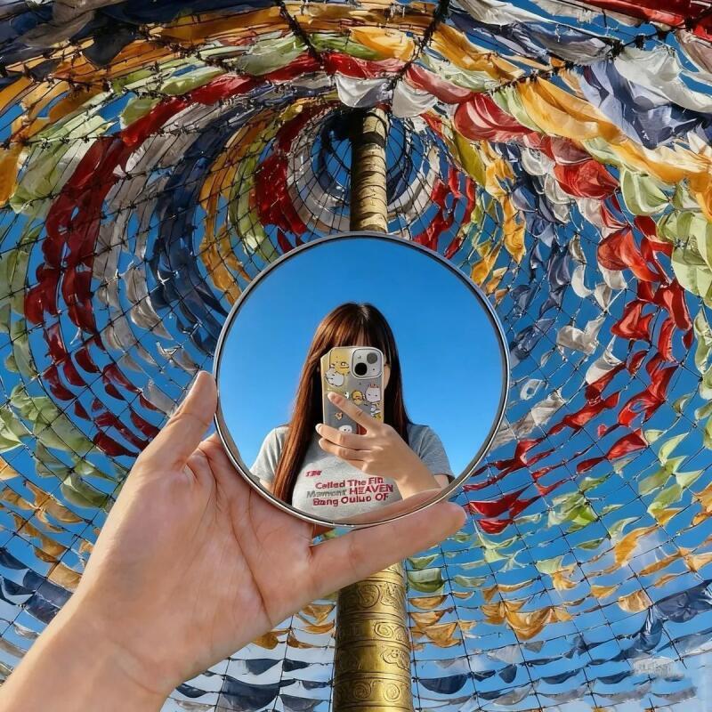 مرآة سيلفي محمولة باليد، مرآة  - مراجعة Travel Accessories Store وسعره