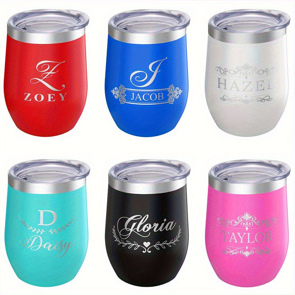 كأس نبيذ مخصص بالاسم أو الأحرف - مراجعة Travel Accessories Bottles وسعره