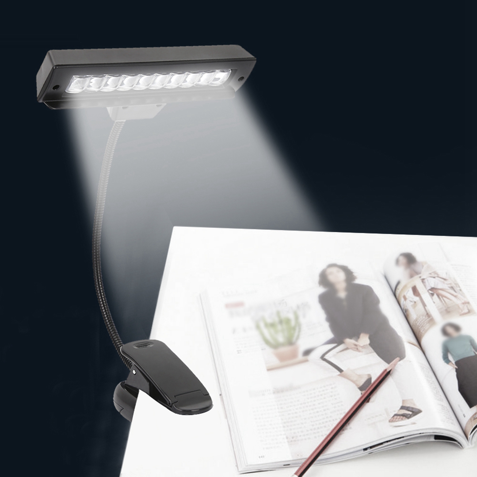 مصباح قابل للتركيب على حامل ال - مراجعة Book Light Flexible وسعره