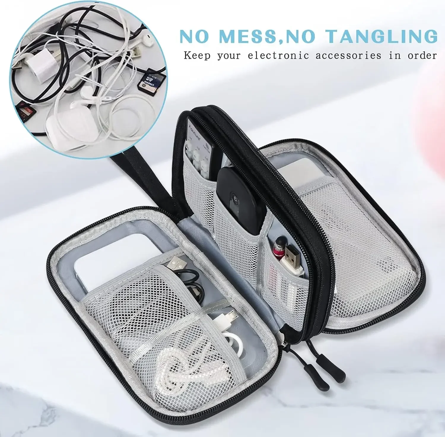 حقيبة كابلات للسفر، حقيبة تخزي - مراجعة Travel Accessories Store وسعره