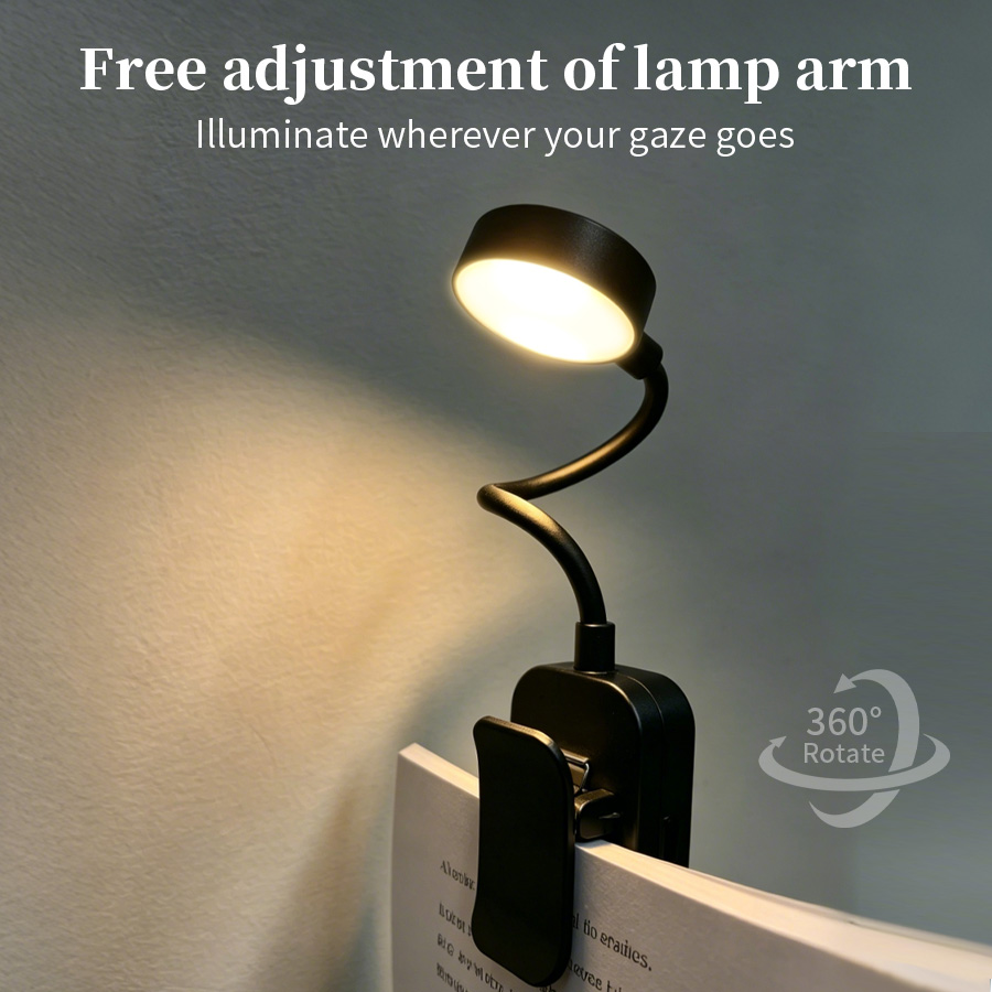مصباح مكتب LED قابل لإعادة الش - مراجعة Book Light Flexible وسعره