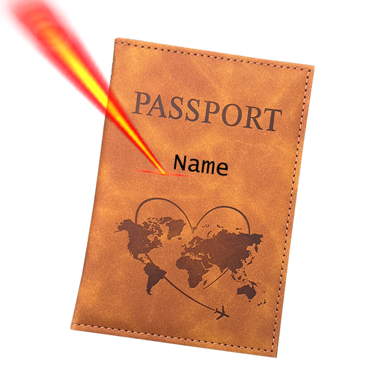 اسم شخصي حامل جواز السفر محفظة - مراجعة Travel Accessories Gifts For Men وسعره