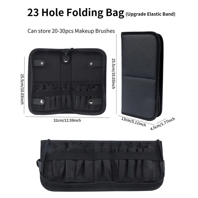 29/23 ثقوب طوي فرشاة للمكياج ح - مراجعة Travel Accessories Organizer Case وسعره