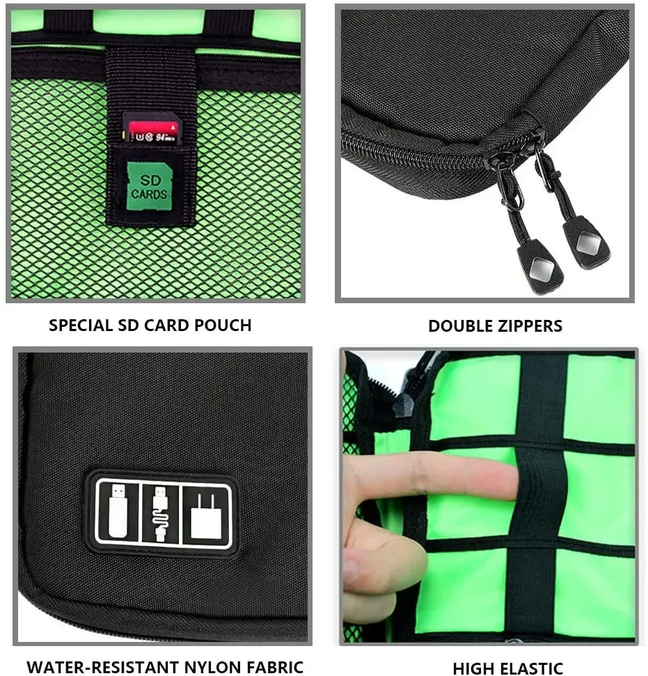 حقيبة تنظيم وتخزين الكابلات، ن - مراجعة Travel Accessories Organizer Case وسعره